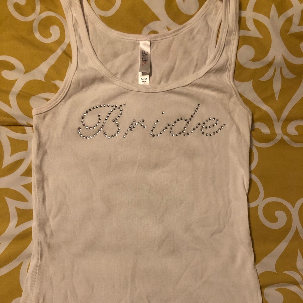 Bride tank top